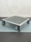 Mid-Century Chrome and Dark Mirror Glass Side Table in the style of Saporiti, Italy, 1970s 11