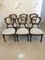 Antike viktorianische Esszimmerstühle aus geschnitztem Nussholz, 6er Set 1