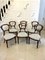 Antique Victorian Quality Carved Walnut Dining Chairs, Set of 6 2