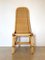 Wicker, Leather, and Bamboo Chairs, 1970s, Set of 2 4