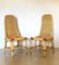 Wicker, Leather, and Bamboo Chairs, 1970s, Set of 2, Image 1