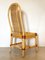 Wicker, Leather, and Bamboo Chairs, 1970s, Set of 2 7