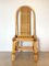 Wicker, Leather, and Bamboo Chairs, 1970s, Set of 2 4