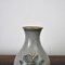 Vase Craquelé en Porcelaine Dorée et Verte sur Gris de Lyngby Porcelain, 1930s 5