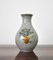 Craquele Glaze Porcelain Vase in Gold & Green on Grey from Lyngby Porcelain, 1930s, Image 7