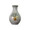 Craquele Glaze Porcelain Vase in Gold & Green on Grey from Lyngby Porcelain, 1930s 1