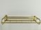 Vintage Viennese Brass Wall Shelf, 1920s, Image 1