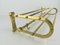 Vintage Viennese Brass Wall Shelf, 1920s, Image 4