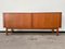 Credenza grande Mid-Century in teak con ante scorrevoli di Hornslet Møbelfabrik, Immagine 1