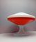 Vintage Space Age Desk Lamp in Red & White, Image 7