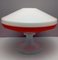 Vintage Space Age Desk Lamp in Red & White 6