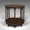 Antiker achteckiger viktorianischer schottischer Tisch aus Eiche 3