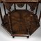 Antiker achteckiger viktorianischer schottischer Tisch aus Eiche 10
