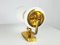 Large Opaline Glass and Brass Sconce 2118 from Stilnovo, 1950s 5