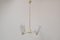 Lámpara de araña Mid-Century blanca, años 70, Imagen 3