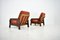 Fauteuils Vintage Marron et Orange, 1970s, Set de 2 8