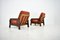 Vintage Brown & Orange Armchairs ,1970s, Set of 2 8