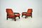 Vintage Brown & Orange Armchairs ,1970s, Set of 2 5