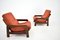 Vintage Brown & Orange Armchairs ,1970s, Set of 2 2