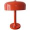 Mid-Century Orange Table Lamp Mushroom Napako by Josef Hurka, 1970s 1