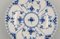 Platos de porcelana acanalados en azul de Royal Copenhagen. Juego de 9, Imagen 3