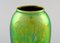 Glasierte Keramikvase mit Baumrelief von Zsolnay, 1900er 4