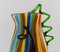 Large Mouth Blown Murano Art Glass Picasso Vase, Venice, 1980s 2