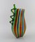 Large Mouth Blown Murano Art Glass Picasso Vase, Venice, 1980s 4