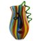 Large Mouth Blown Murano Art Glass Picasso Vase, Venice, 1980s 1