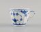 Blue Fluted Half Lace Coffee Cups with Saucers by Royal Copenhagen, Set of 8, Image 3