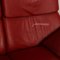 3-Seater Dark Red Paradise Leather Sofa from Stressless 4