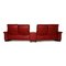 3-Seater Dark Red Paradise Leather Sofa from Stressless 9
