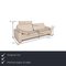 3-Seater Conseta Cream Leather Sofa from Cor, Image 2