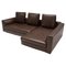 Corner Sofa in Brown Leather from Minotti, Image 1