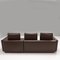 Corner Sofa in Brown Leather from Minotti 4