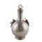 Hammered Silver Flask with Chain from De Vecchi Gabriele Milan, Image 1