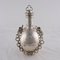 Hammered Silver Flask with Chain from De Vecchi Gabriele Milan 6