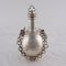 Hammered Silver Flask with Chain from De Vecchi Gabriele Milan, Image 6