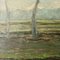 Guglielmo Zocchi, Landscape Painting, Oil on Panel, Framed 4