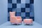 Square Alice Ottomans by Pepe Albargues, Set of 2 3
