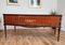 Moderner italienischer Art Deco Schreibtisch aus Holz, Glas & Messing, 1930er 4