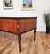 Moderner italienischer Art Deco Schreibtisch aus Holz, Glas & Messing, 1930er 5