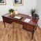 Art Deco Italian Modern Wood, Glass and Brass Writing Desk, 1930s, Image 6