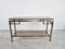 Brass and Chrome Console Table, 1970s 3