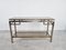 Brass and Chrome Console Table, 1970s, Image 3