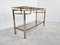 Brass and Chrome Console Table, 1970s 4