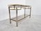 Table Console en Laiton et Chrome, 1970s 4