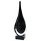 Mid-Century Modern Flavio Poli Stil Skulptur aus schwarzem Muranoglas, Italien, 1970 1
