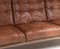 Mid-Century Scandinavian Three Seater Sofa in Brown Patchwork Leather and Suede, 1970s, Image 5