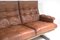 Mid-Century Scandinavian Three Seater Sofa in Brown Patchwork Leather and Suede, 1970s 12